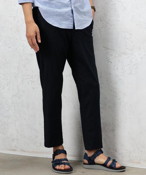 green label relaxing(グリーンレーベルリラクシング)の「CM TRC ストレッチ テーパード U/P 9分丈パンツ ◆(スラックス・メンズ・ブラック/ネイビー/ダークグレー・X-LARGE/LARGE/MEDIUM/SMALL)」の3枚目の写真