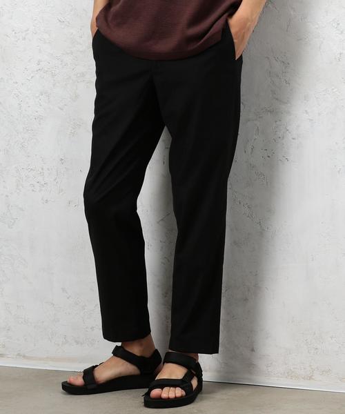 green label relaxing(グリーンレーベルリラクシング)の「CM TRC ストレッチ テーパード U/P 9分丈パンツ ◆(スラックス・メンズ・ブラック/ネイビー/ダークグレー・X-LARGE/LARGE/MEDIUM/SMALL)」の2枚目の写真