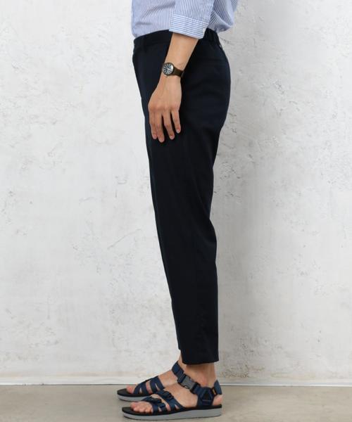 green label relaxing(グリーンレーベルリラクシング)の「CM TRC ストレッチ テーパード U/P 9分丈パンツ ◆(スラックス・メンズ・ブラック/ネイビー/ダークグレー・X-LARGE/LARGE/MEDIUM/SMALL)」の13枚目の写真