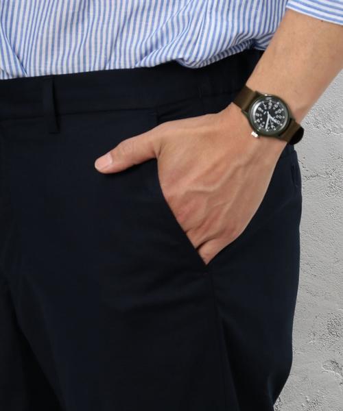 green label relaxing(グリーンレーベルリラクシング)の「CM TRC ストレッチ テーパード U/P 9分丈パンツ ◆(スラックス・メンズ・ブラック/ネイビー/ダークグレー・X-LARGE/LARGE/MEDIUM/SMALL)」の6枚目の写真