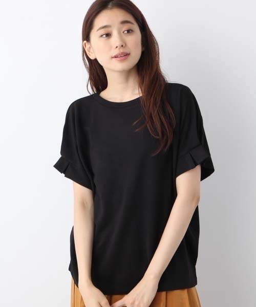 LEPSIM（レプシィム）の「ソデタック2WAYプルオーバーSS　763681（Tシャツ/カットソー・レディース・ダークネイビー/オフホワイト/ブラック/オリーブ・FREE）」の8枚目の写真