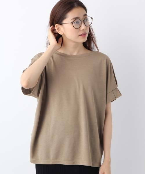 LEPSIM（レプシィム）の「ソデタック2WAYプルオーバーSS　763681（Tシャツ/カットソー・レディース・ダークネイビー/オフホワイト/ブラック/オリーブ・FREE）」の13枚目の写真