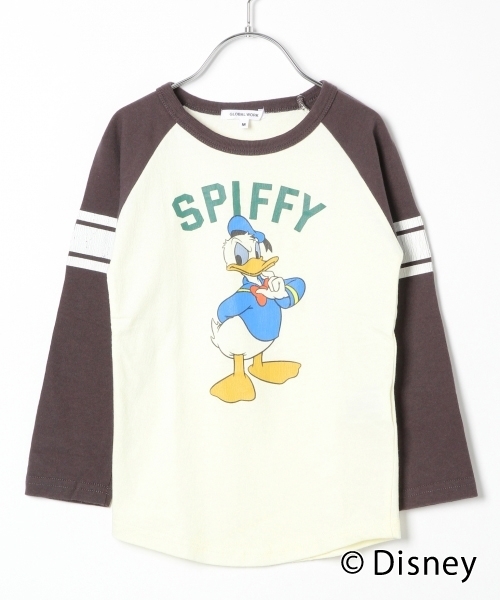 GLOBAL WORK（グローバルワーク）の「【キッズ】ディズニープリントラグランTシャツ長袖/766690（Tシャツ/カットソー・キッズ・ライトピンク/ブラック/その他・XX-LARGE/X-LARGE/LARGE/MEDIUM/SMALL）」の3枚目の写真