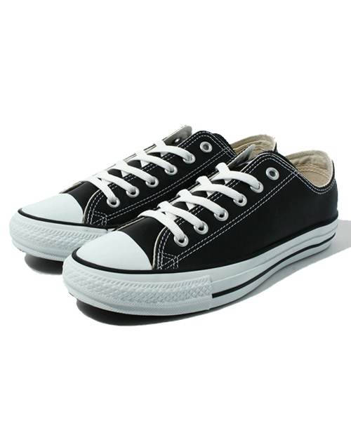 CONVERSE(コンバース)の「LEA ALL STAR OX/LEA オールスター OX(スニーカー・メンズ・ホワイト/ブラック/ブラック×ブラック・3/4/4.5/5/5.5/6/6.5/7/7.5/8/8.5/9/9.5/10.5/11.5/3.5)」の1枚目の写真