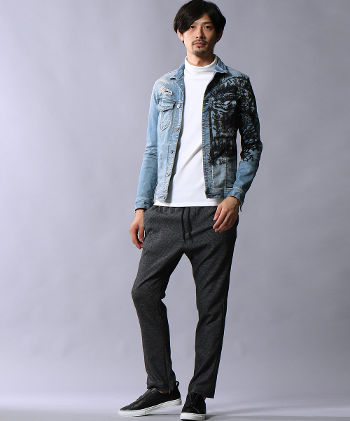 5351 POUR LES HOMMES（ゴーサンゴーイチプールオム）の「アルビニベアインレイタートルネックカットソー（Tシャツ/カットソー・メンズ・グレー/ブラック/ホワイト・44/46/48）」の10枚目の写真