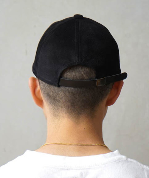 KAIKO(カイコー)の「KAIKO PIG SUEDE CAP(キャップ・メンズ・レッド/サックスブルー/ピンク/キャメル/ブラック・FREE)」の6枚目の写真