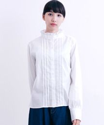 MERLOT | フリルスタンドネックブラウス1342(シャツ/ブラウス)