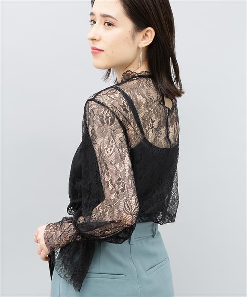 Adam Et Rope アダムエロペ の レイヤードレースブラウス シャツ ブラウス Wear