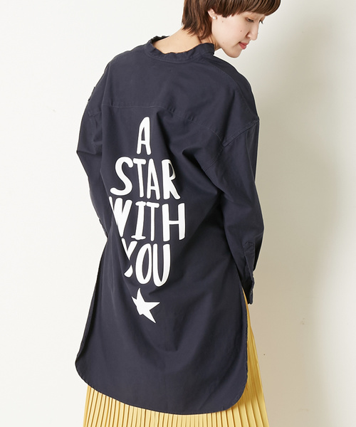 CONVERSE TOKYO(コンバーストウキョウ)の「CONVERSE TOKYO/コンバーストウキョウ ミリタリーシャツ(シャツ/ブラウス)」|ネイビー