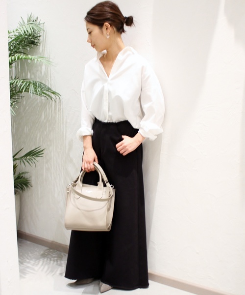 plage(プラージュ)の「ワイドデニムパンツ◆(デニムパンツ・レディース・ブラック/ナチュラル・38/36/34)」の7枚目の写真