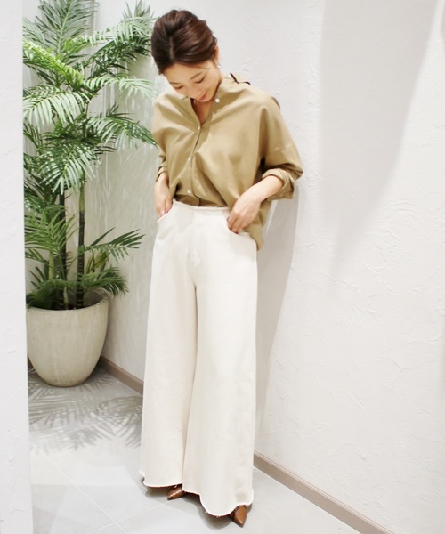 plage(プラージュ)の「ワイドデニムパンツ◆(デニムパンツ・レディース・ブラック/ナチュラル・38/36/34)」の16枚目の写真
