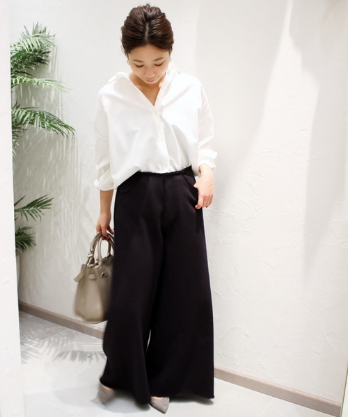 plage(プラージュ)の「ワイドデニムパンツ◆(デニムパンツ・レディース・ブラック/ナチュラル・38/36/34)」の13枚目の写真