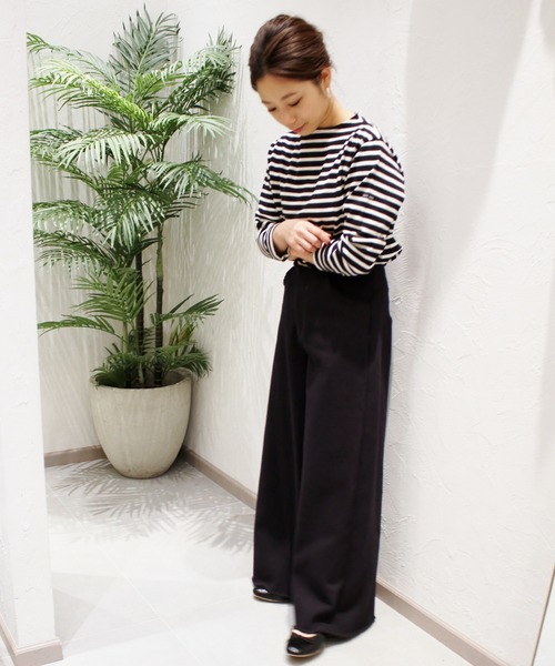 plage(プラージュ)の「ワイドデニムパンツ◆(デニムパンツ・レディース・ブラック/ナチュラル・38/36/34)」の5枚目の写真