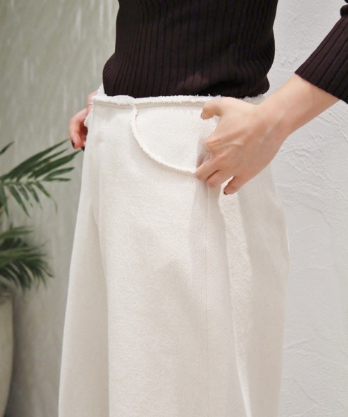 plage(プラージュ)の「ワイドデニムパンツ◆(デニムパンツ・レディース・ブラック/ナチュラル・38/36/34)」の6枚目の写真