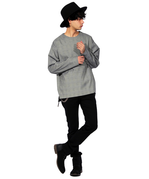 ８(eight)（エイト）の「グレンチェック プルオーバーシャツ（Tシャツ/カットソー・メンズ・ストライプ/チェック・MEDIUM/LARGE）」の4枚目の写真