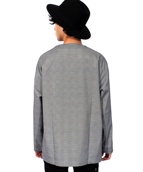 ８(eight)（エイト）の「グレンチェック プルオーバーシャツ（Tシャツ/カットソー・メンズ・ストライプ/チェック・MEDIUM/LARGE）」の6枚目の写真