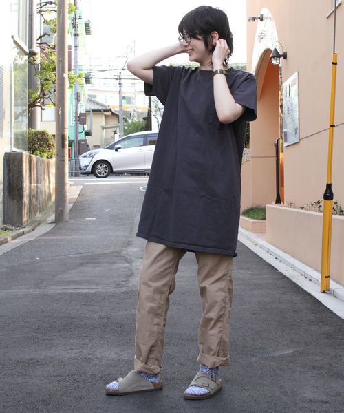 Goodwear(Since1983)(グッドウェア)の「GOODWEAR/ グッドウェア Tシャツワンピース(ワンピース・レディース・グレー/ネイビー/ブラック/グリーン・FREE)」の2枚目の写真