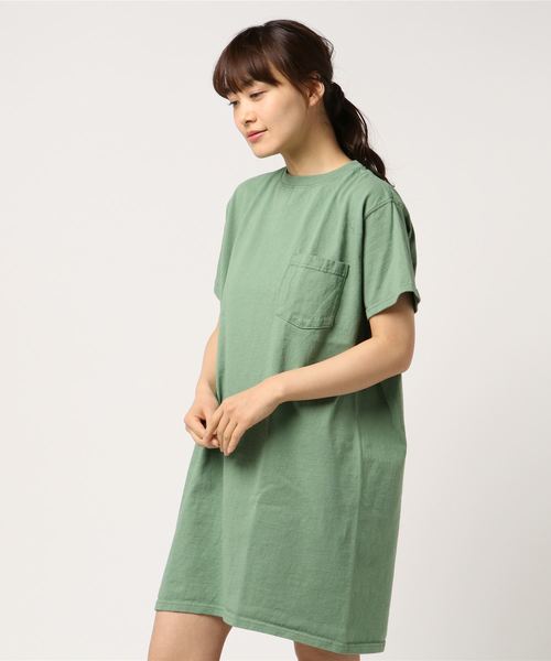 Goodwear(Since1983)(グッドウェア)の「GOODWEAR/ グッドウェア Tシャツワンピース(ワンピース・レディース・グレー/ネイビー/ブラック/グリーン・FREE)」の8枚目の写真