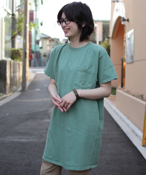 Goodwear(Since1983)(グッドウェア)の「GOODWEAR/ グッドウェア Tシャツワンピース(ワンピース・レディース・グレー/ネイビー/ブラック/グリーン・FREE)」の9枚目の写真