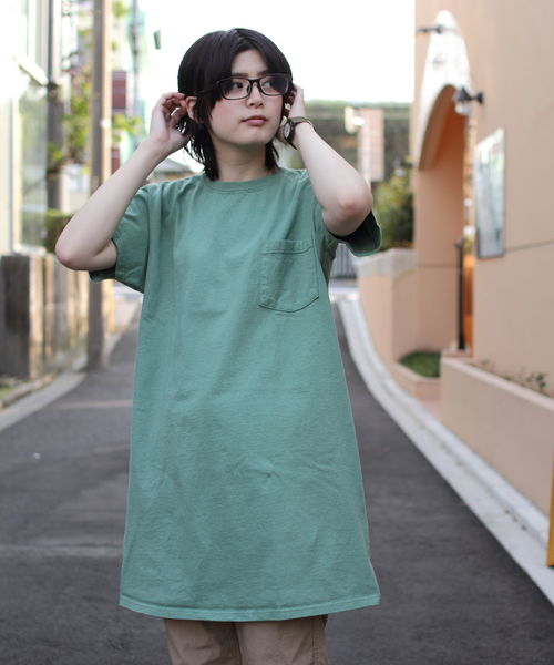 Goodwear(Since1983)(グッドウェア)の「GOODWEAR/ グッドウェア Tシャツワンピース(ワンピース・レディース・グレー/ネイビー/ブラック/グリーン・FREE)」の10枚目の写真