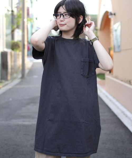 Goodwear(Since1983)(グッドウェア)の「GOODWEAR/ グッドウェア Tシャツワンピース(ワンピース・レディース・グレー/ネイビー/ブラック/グリーン・FREE)」の13枚目の写真