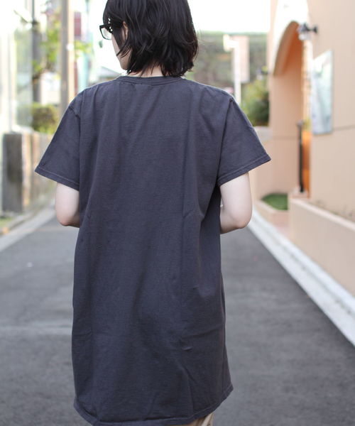 Goodwear(Since1983)(グッドウェア)の「GOODWEAR/ グッドウェア Tシャツワンピース(ワンピース・レディース・グレー/ネイビー/ブラック/グリーン・FREE)」の15枚目の写真