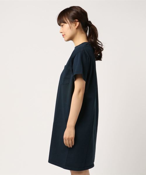 Goodwear(Since1983)(グッドウェア)の「GOODWEAR/ グッドウェア Tシャツワンピース(ワンピース・レディース・グレー/ネイビー/ブラック/グリーン・FREE)」の6枚目の写真