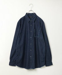VENCEEXCHANGE | デニムダメージビッグシャツ          (シャツ/ブラウス)