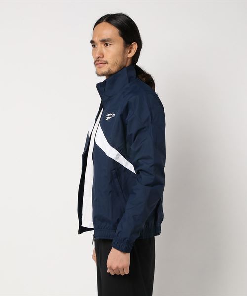 Reebok（リーボック）の「トラックトップ [LF TRACKTOP TBC PW]（ナイロンジャケット・メンズ・ホワイト×ネイビー/ネイビー/ブラック×ホワイト/ホワイト・XXX-LARGE/LARGE/SMALL/MEDIUM/X-LARGE/XX-LARGE/X-SMALL）」の7枚目の写真