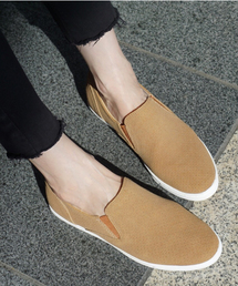 Fin | <定番>ストレッチスリッポン【低反発スポンジ入り】(スリッポン)