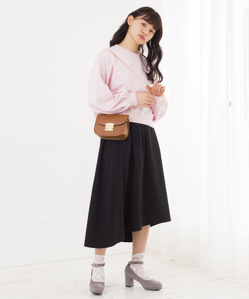 WEGO(ウィゴー)の「WEGO/デイリービッグシルエットスウェット(スウェット・レディース・杢グレー/ホワイト/ブルー/ピンク・FREE)」の15枚目の写真