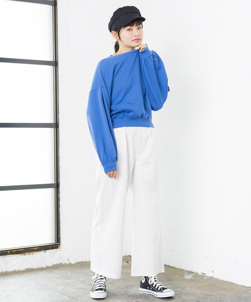 WEGO(ウィゴー)の「WEGO/デイリービッグシルエットスウェット(スウェット・レディース・杢グレー/ホワイト/ブルー/ピンク・FREE)」の16枚目の写真