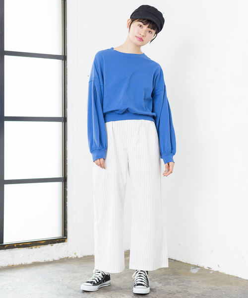 WEGO(ウィゴー)の「WEGO/デイリービッグシルエットスウェット(スウェット・レディース・杢グレー/ホワイト/ブルー/ピンク・FREE)」の22枚目の写真