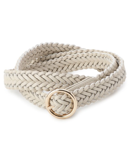 grove（グローブ）の「リングメッシュベルト（ベルト・レディース・アイボリー/ブラック/ブラウン・00）」の2枚目の写真