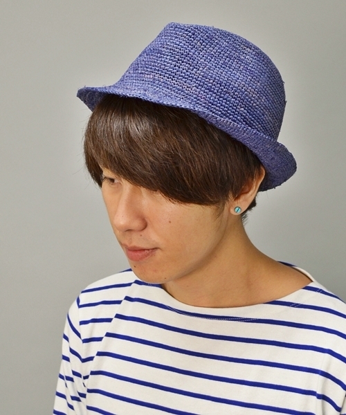 SHIPS GENERAL SUPPLY（シップスジェネラルサプライ）の「SGS: ラフィア/カラーハット■（ハット・メンズ・ワインレッド/ナチュラル/ブルー/グリーン/ネイビー/ブラウン・FREE）」の5枚目の写真