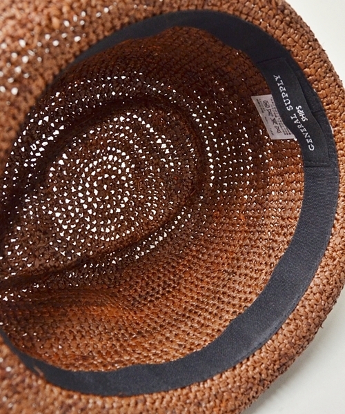 SHIPS GENERAL SUPPLY（シップスジェネラルサプライ）の「SGS: ラフィア/カラーハット■（ハット・メンズ・ワインレッド/ナチュラル/ブルー/グリーン/ネイビー/ブラウン・FREE）」の17枚目の写真