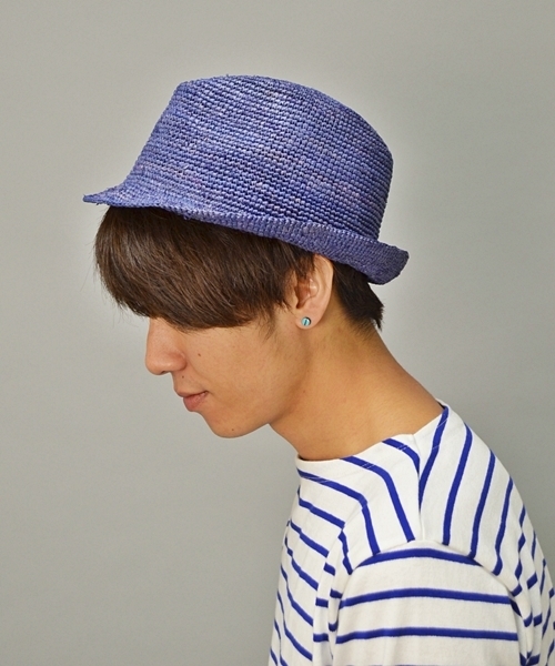 SHIPS GENERAL SUPPLY（シップスジェネラルサプライ）の「SGS: ラフィア/カラーハット■（ハット・メンズ・ワインレッド/ナチュラル/ブルー/グリーン/ネイビー/ブラウン・FREE）」の7枚目の写真
