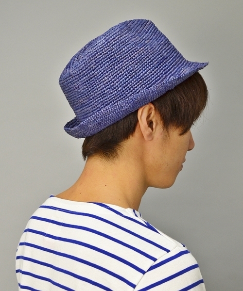 SHIPS GENERAL SUPPLY（シップスジェネラルサプライ）の「SGS: ラフィア/カラーハット■（ハット・メンズ・ワインレッド/ナチュラル/ブルー/グリーン/ネイビー/ブラウン・FREE）」の8枚目の写真