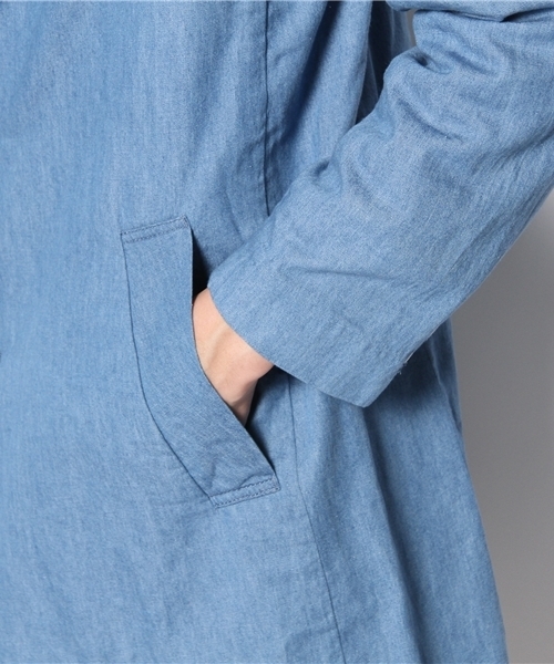 SHIPS JET BLUE（シップスジェットブルー）の「JB: デニム/チェスターコート（その他アウター・メンズ・ライトブルー/ネイビー・SMALL/MEDIUM）」の8枚目の写真