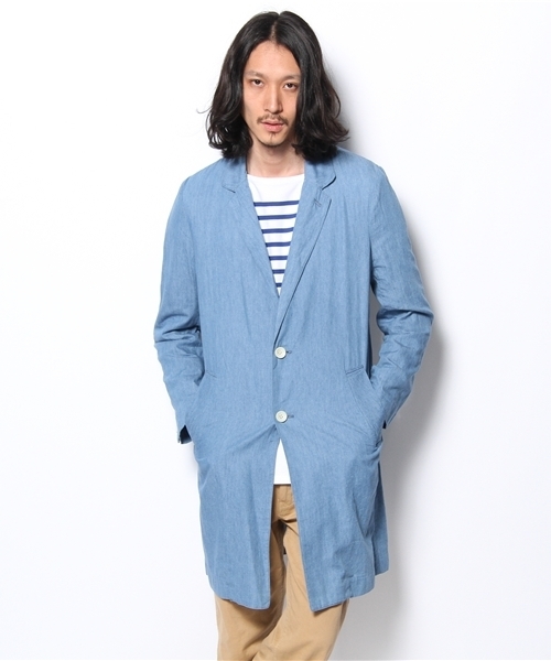 SHIPS JET BLUE（シップスジェットブルー）の「JB: デニム/チェスターコート（その他アウター・メンズ・ライトブルー/ネイビー・SMALL/MEDIUM）」の11枚目の写真