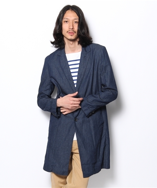 SHIPS JET BLUE（シップスジェットブルー）の「JB: デニム/チェスターコート（その他アウター・メンズ・ライトブルー/ネイビー・SMALL/MEDIUM）」の12枚目の写真