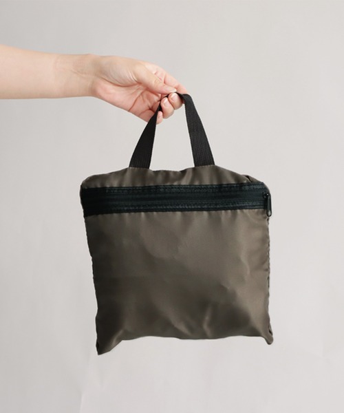 antiqua(アンティカ)の「収納式エコバッグ(バックパック/リュック・メンズ・ブラック/ネイビー/ブラック系その他/カーキ/グレー・FREE)」の7枚目の写真