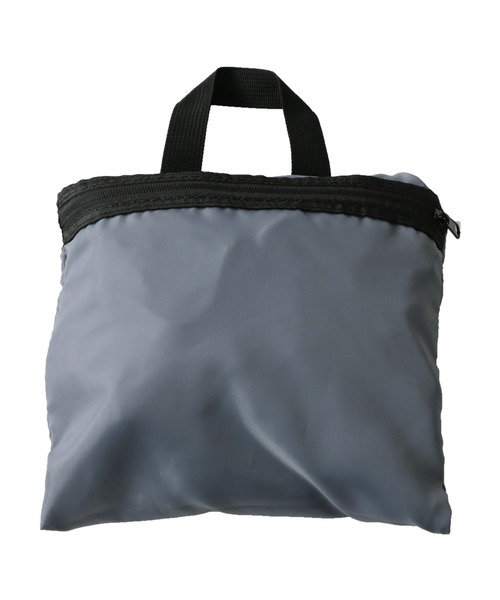 antiqua(アンティカ)の「収納式エコバッグ(バックパック/リュック・メンズ・ブラック/ネイビー/ブラック系その他/カーキ/グレー・FREE)」の9枚目の写真