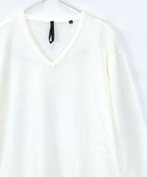 おしゃれスタ（オシャレスタ）の「ハイゲージVネックセーター(IR) レディース メンズ（ニット/セーター）」