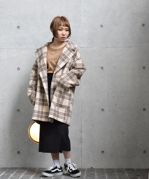 w closet（ダブルクローゼット）の「シャギーチェックジャケット