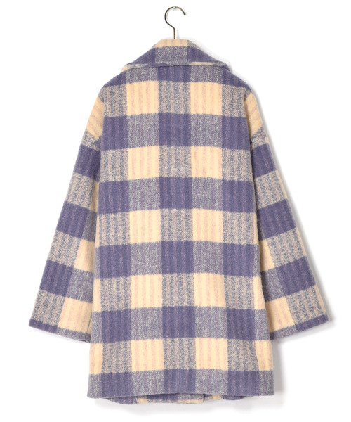 kolor W/EチェックA ジャケット w closet（ダブルクローゼット）の「シャギーチェックジャケットコート