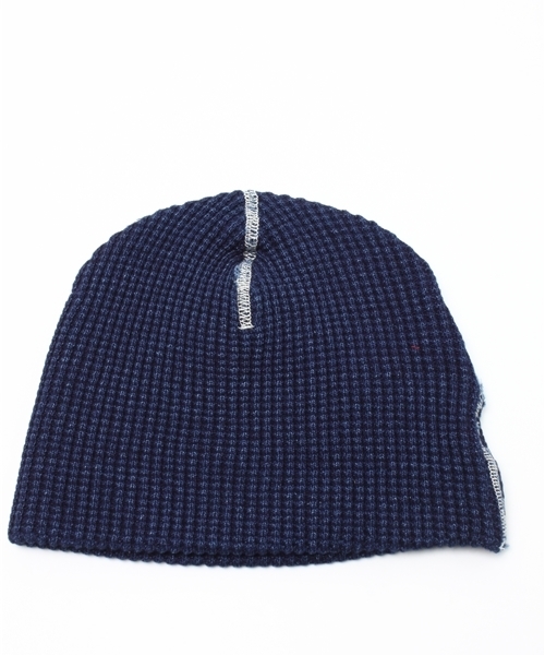 BEAMS(ビームス)の「□Sanca / インディゴ ワッフル ワッチキャップ(ニットキャップ/ビーニー・メンズ・ブルー/インディゴブルー・ONE SIZE)」の3枚目の写真