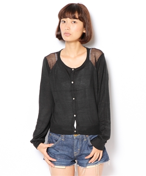 Chico（チコ）の「レースショルダーカーデ（カーディガン/ボレロ・レディース・ホワイト/ピンク/ブルー/ブラック・FREE）」の13枚目の写真