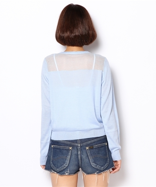 Chico（チコ）の「レースショルダーカーデ（カーディガン/ボレロ・レディース・ホワイト/ピンク/ブルー/ブラック・FREE）」の9枚目の写真