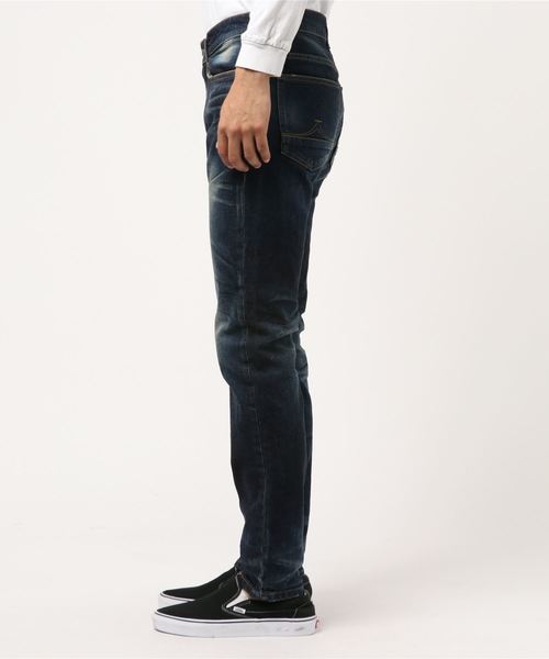 291295＝HOMME（ニーキューイチニーキューゴーオム）の「【291295=HOMME】　12oz ストレッチデニム　レギュラースリム　ヴィンテージ（デニムパンツ・メンズ・インディゴブルー・1/2/3/4）」の2枚目の写真